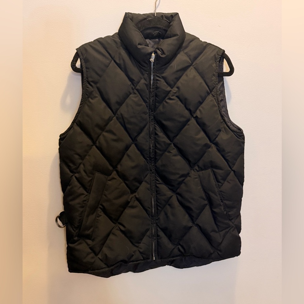 Eddie Bauer Black Quilted Vest